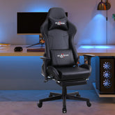 SAVYA HOME Thunder Ergonomic Gaming Chair with Adjustable Lumbar Support & Headrest, 3D armrest| Multifunctional Home & Office Chair | 180 Recliner Chair with footrest (Black)
